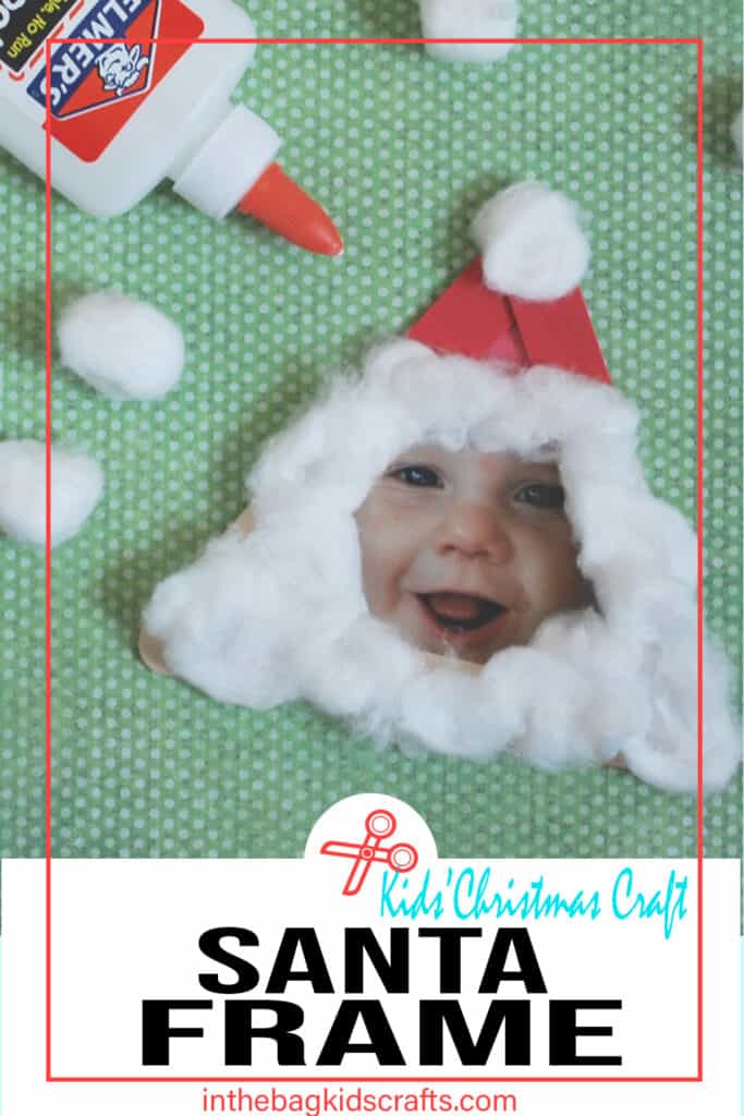 DIY Christmas picture frames Santa 