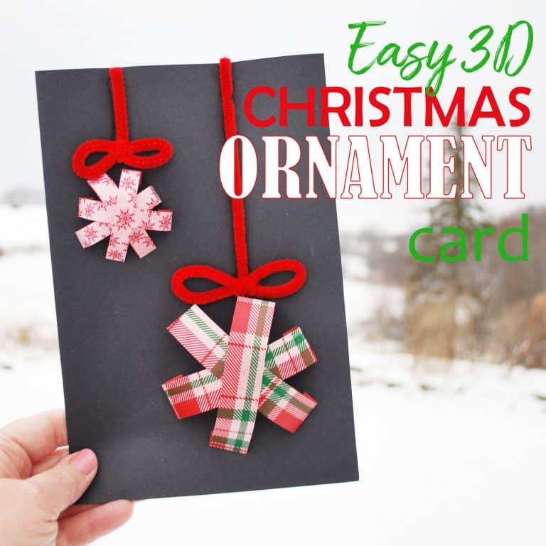 3D Christmas Ornament Card