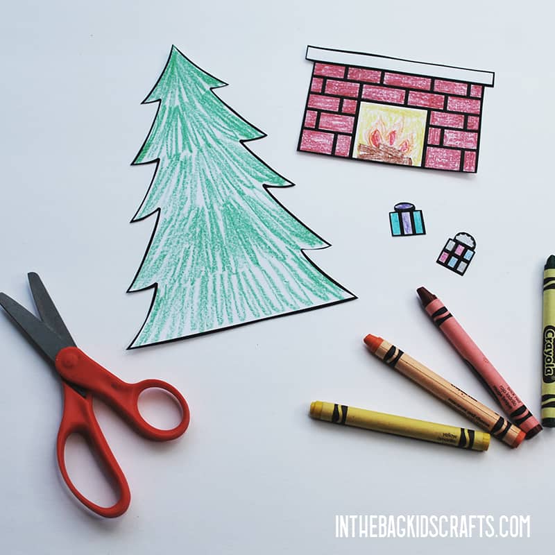 FREE PRINTABLE CHRISTMAS CRAFT STEP 2