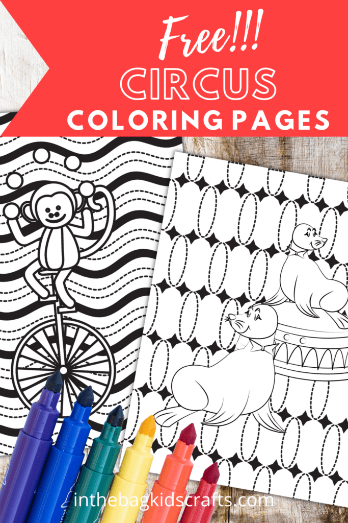 FREE CIRCUS COLORING PAGES FOR KIDS 