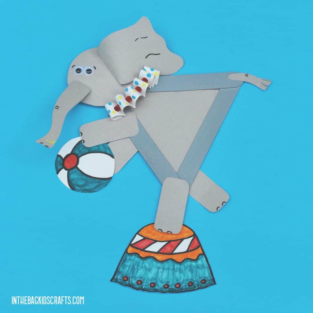 EASY CIRCUS CRAFT FOR KIDS ELEPHANT