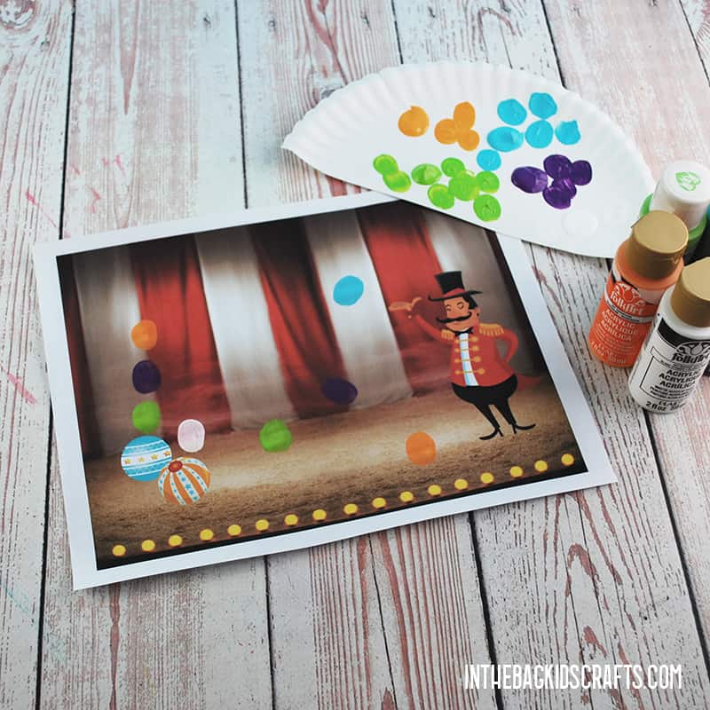 CIRCUS CRAFT FOR PRESCHOOLERS STEP 2