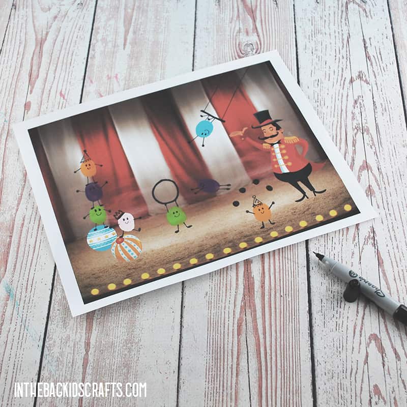 CIRCUS CRAFT FOR PRESCHOOLERS STEP 3