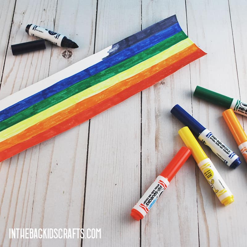 CLOUD CRAFT WITH RAINBOW STEP 1