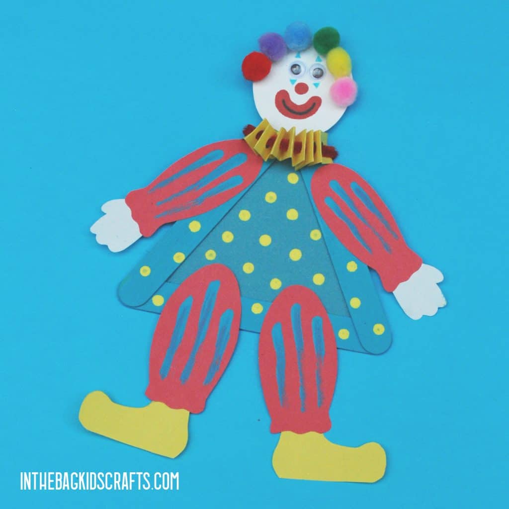 CIRCUS CLOWN CRAFT FOR KIDS 