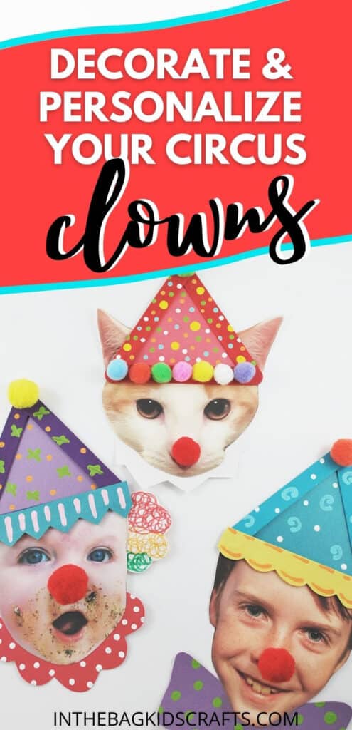 CIRCUS CLOWN CRAFT PINTEREST IMAGE 