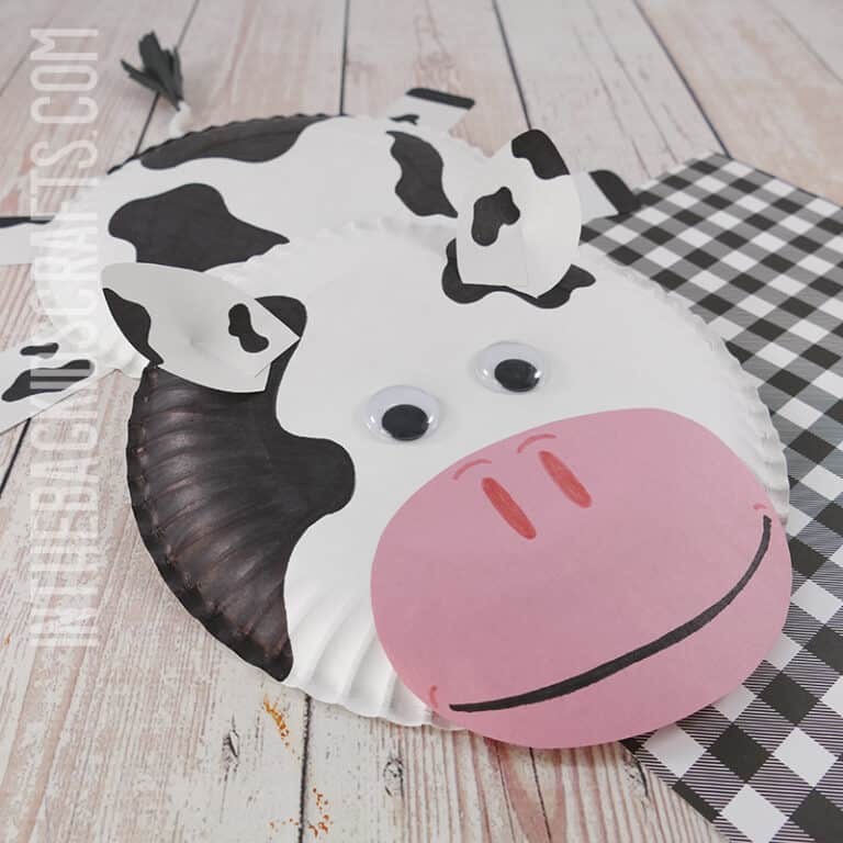 Paper Plate Cow Craft for Kids
