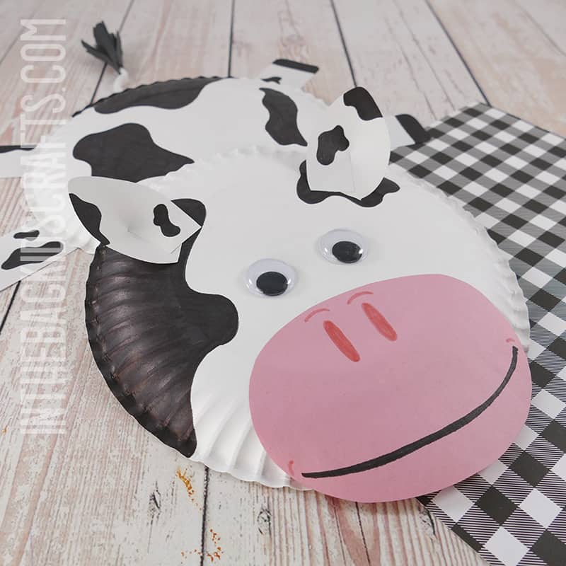 Paper Plate Cow Craft for Kids