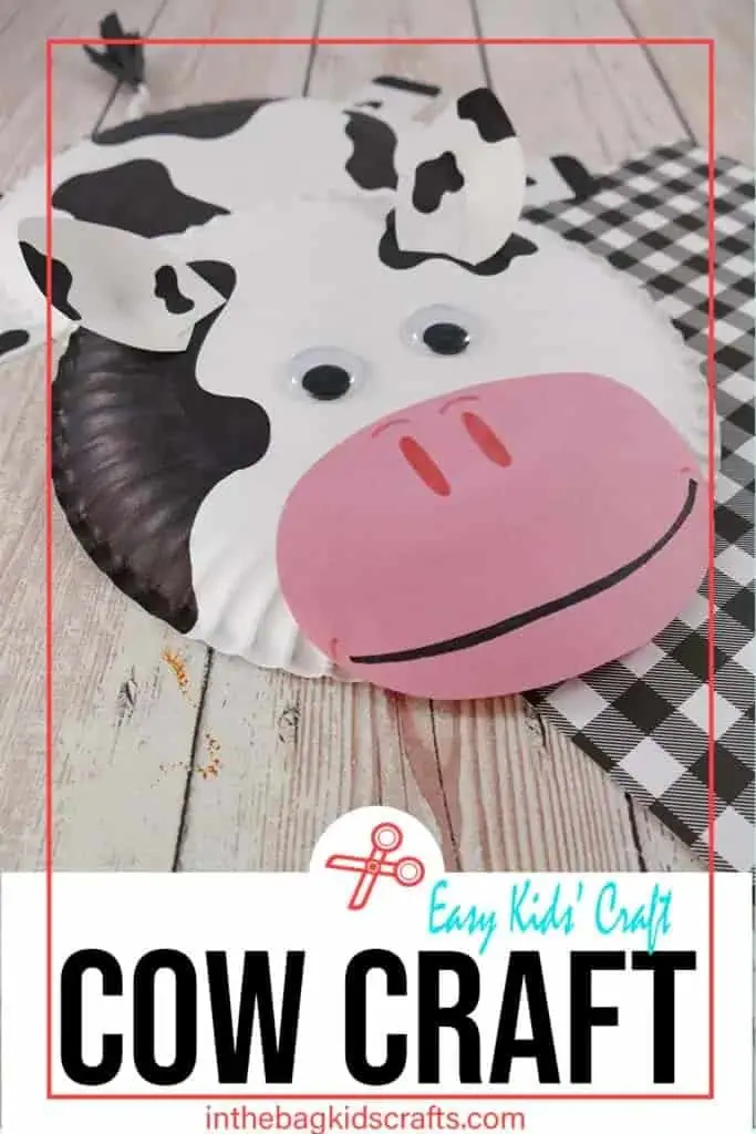 Farm Animal Craft Paper Plate Cow Craft for Kids 