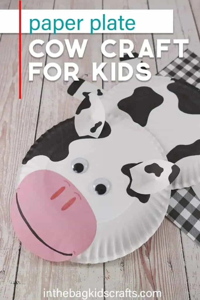 Farm Animal Craft for Kids Paper Plate Cow Craft 