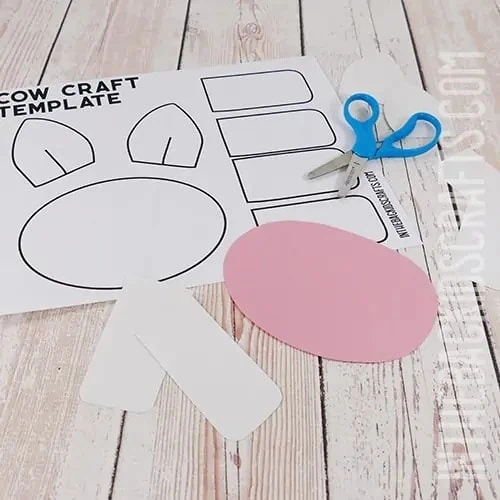 USE THE COW CRAFT TEMPLATE STEP 2