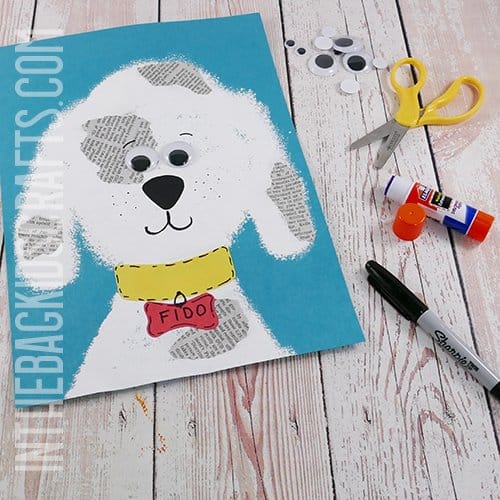 DOG CRAFT FOR KIDS DALAMATIAN STEP 3