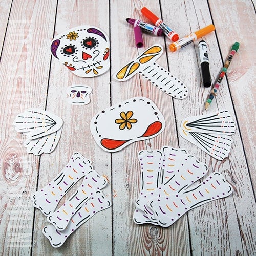 DAY OF THE DEAD CRAFT FOR KIDS STEP 2