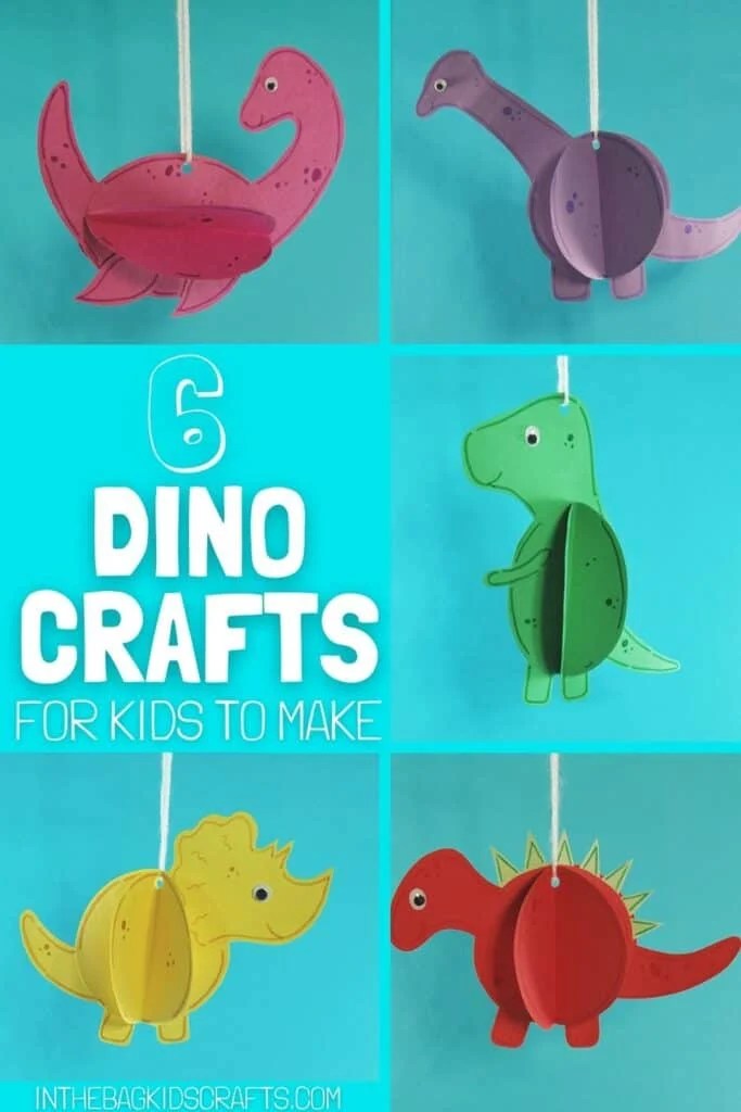 paper dinosaur crafts for kids 