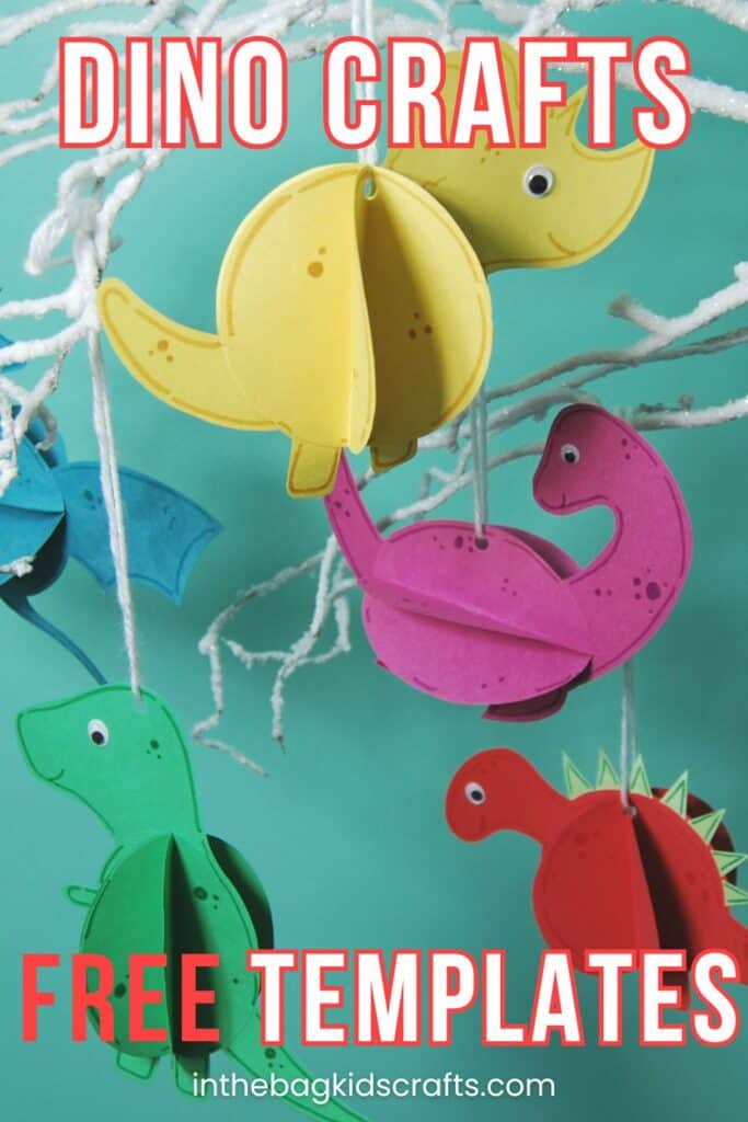 paper dinosaur crafts for kids 