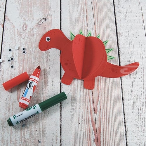 dionsaur crafts for kids step 5