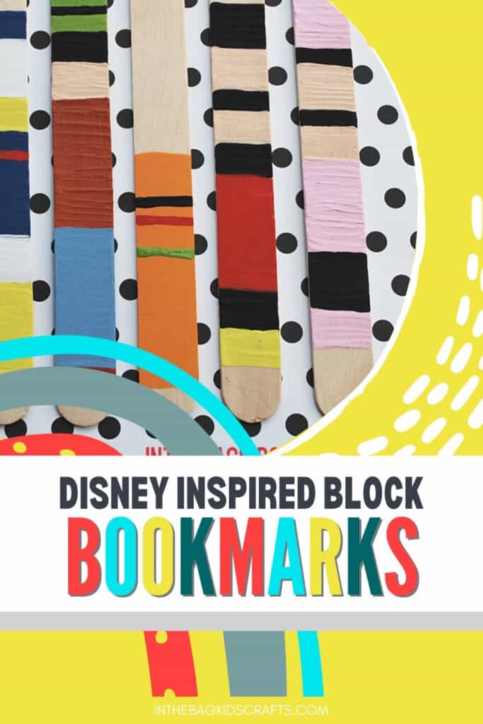 DISNEY POPSICLE STICK BOOKMARKS 