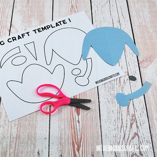 USE THE DOG CRAFT TEMPLATE STEP 3
