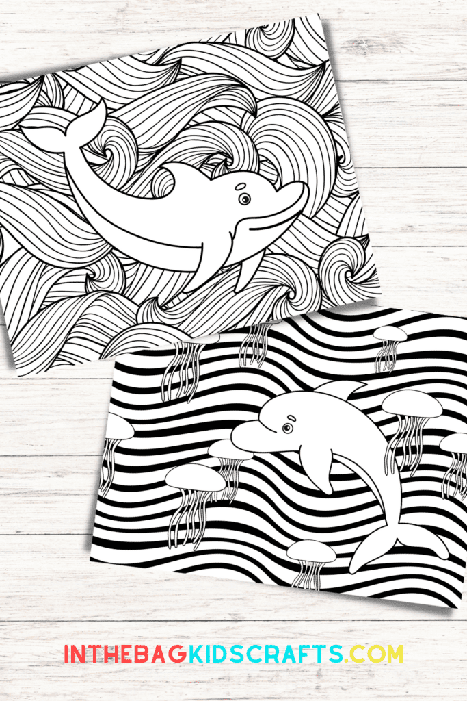 dolphin coloring pages 