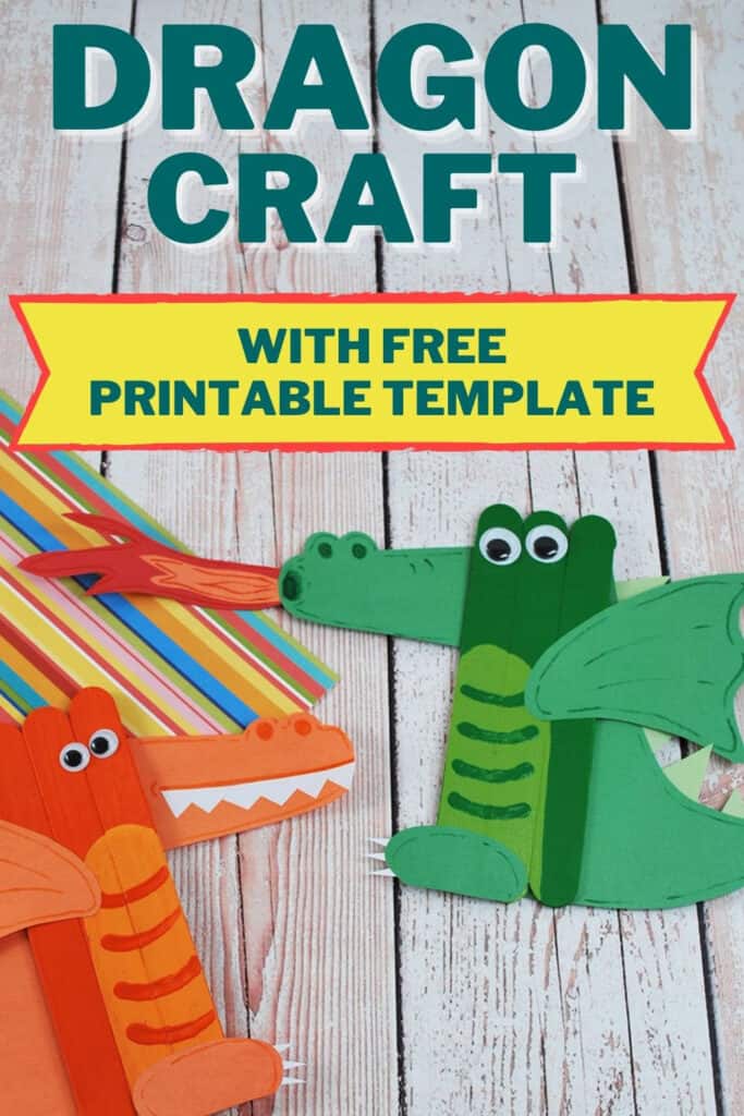POPSICLE STICK CRAFT FOR KIDS DRAGON CRAFT 