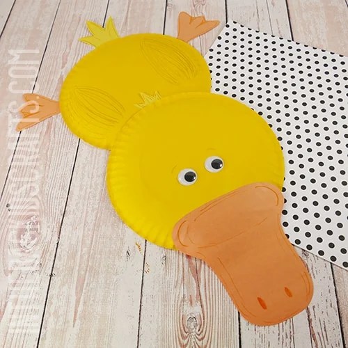 paper plate duck craft for kids