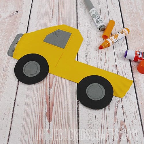 EASY DUMP TRUCK CRAFT FOR KIDS STEP 4