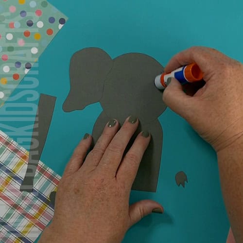 paper elephant craft step 2