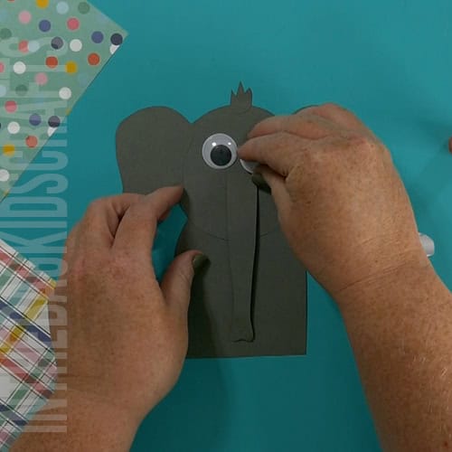 paper elephant craft for kids step 3