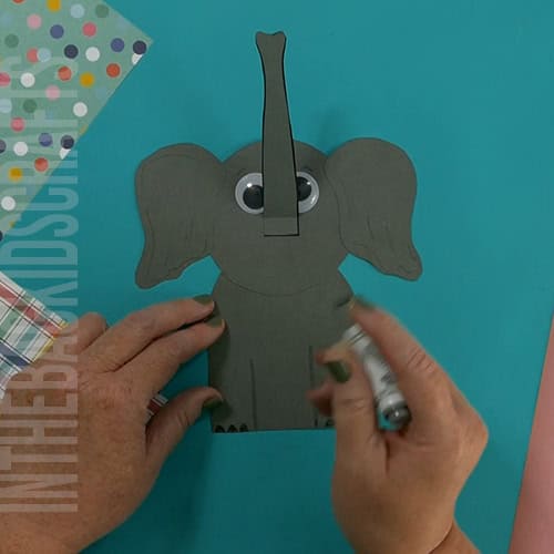 paper elephant craft step 4