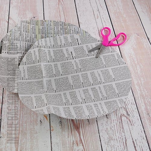 NEWSPAPER ELEPHANT CRAFT STEP 1