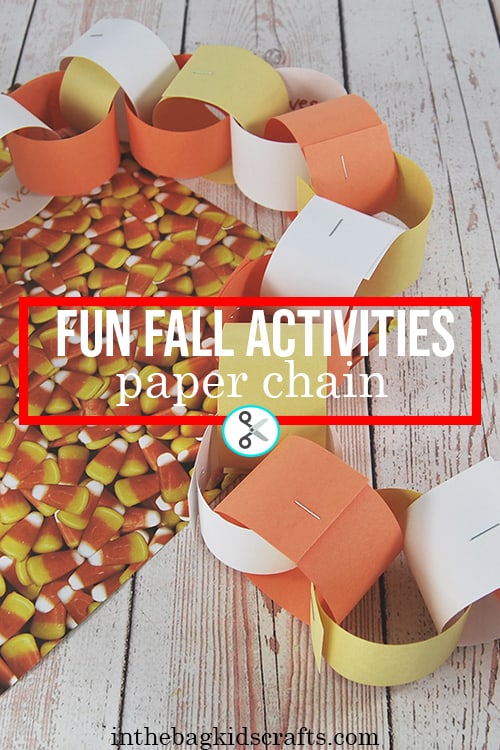 fall craft for kids paper chain with activity ideas for kids 