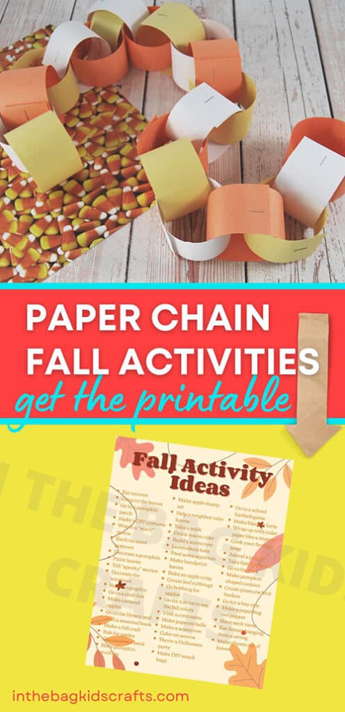 Fun Fall Activities for Kids paper chain 