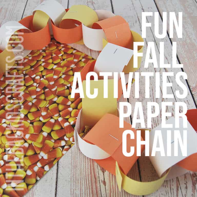 fun fall activities for kids paper chain