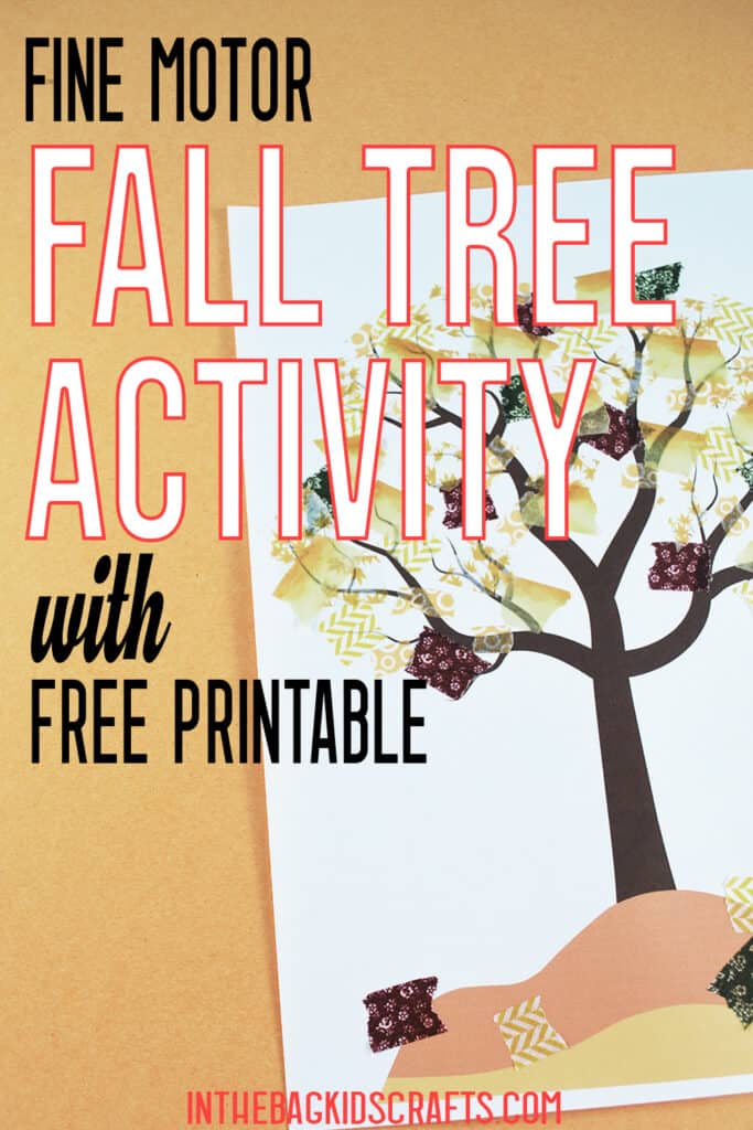 FALL TREE CRAFT FOR PRESCHOOLERS 