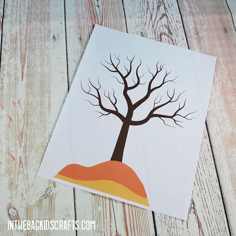 PRESCHOOL FALL TREE CRAFT STEP 1