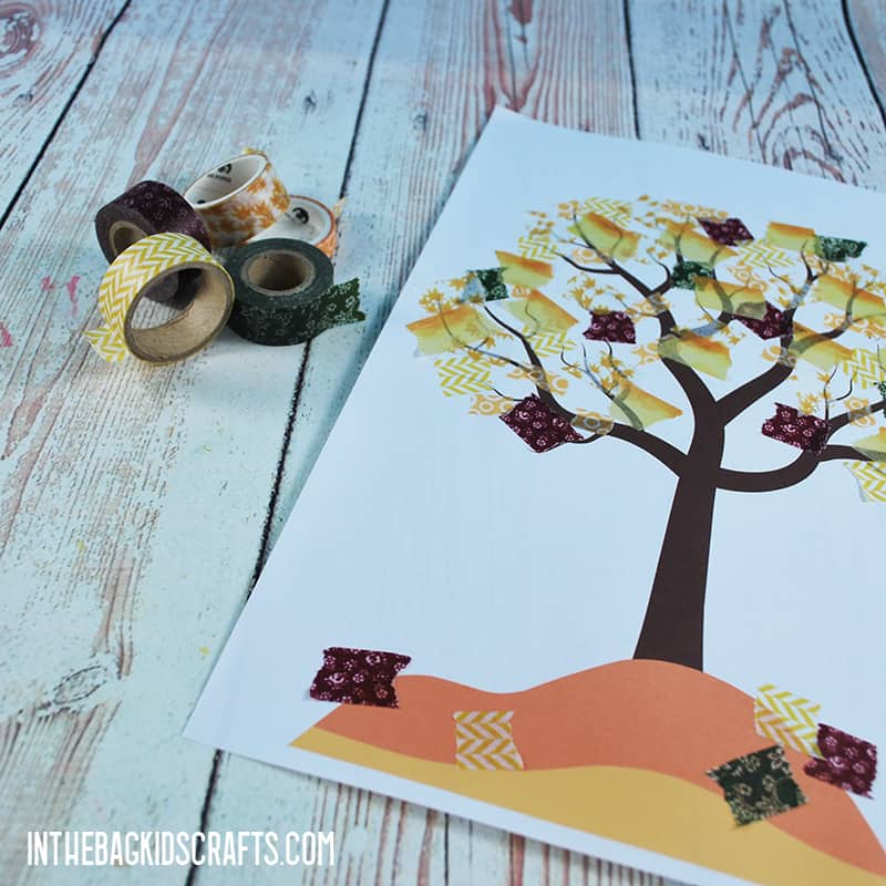 PRESCHOOL FALL TREE CRAFT STEP 2