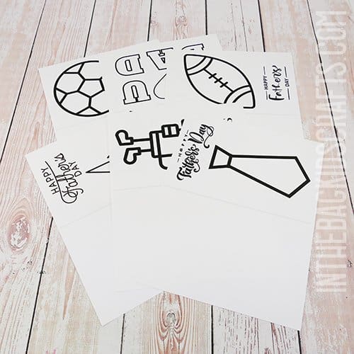DIY Father's Day Cards Step 1