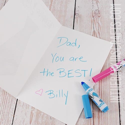 HANDMADE FATHER'S DAY CARDS STEP 3