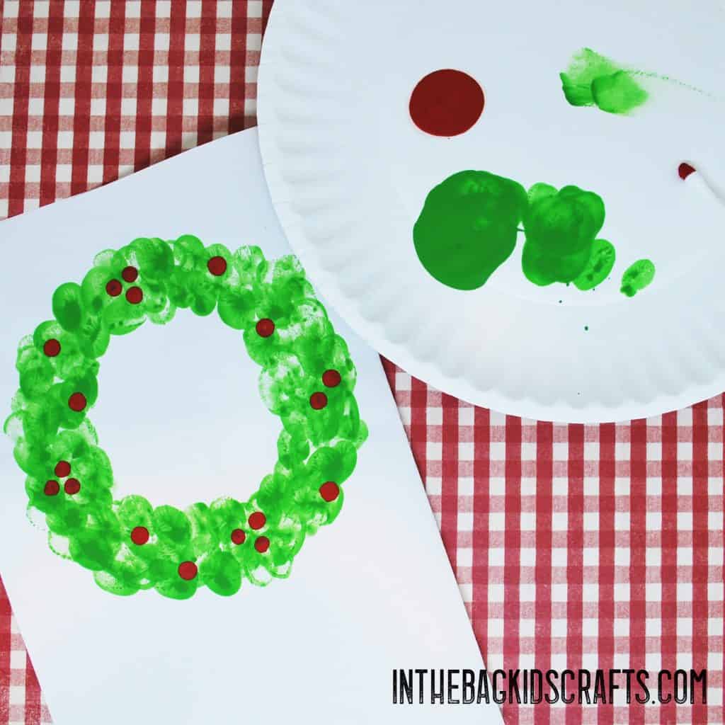 Wreath Christmas Card step 1