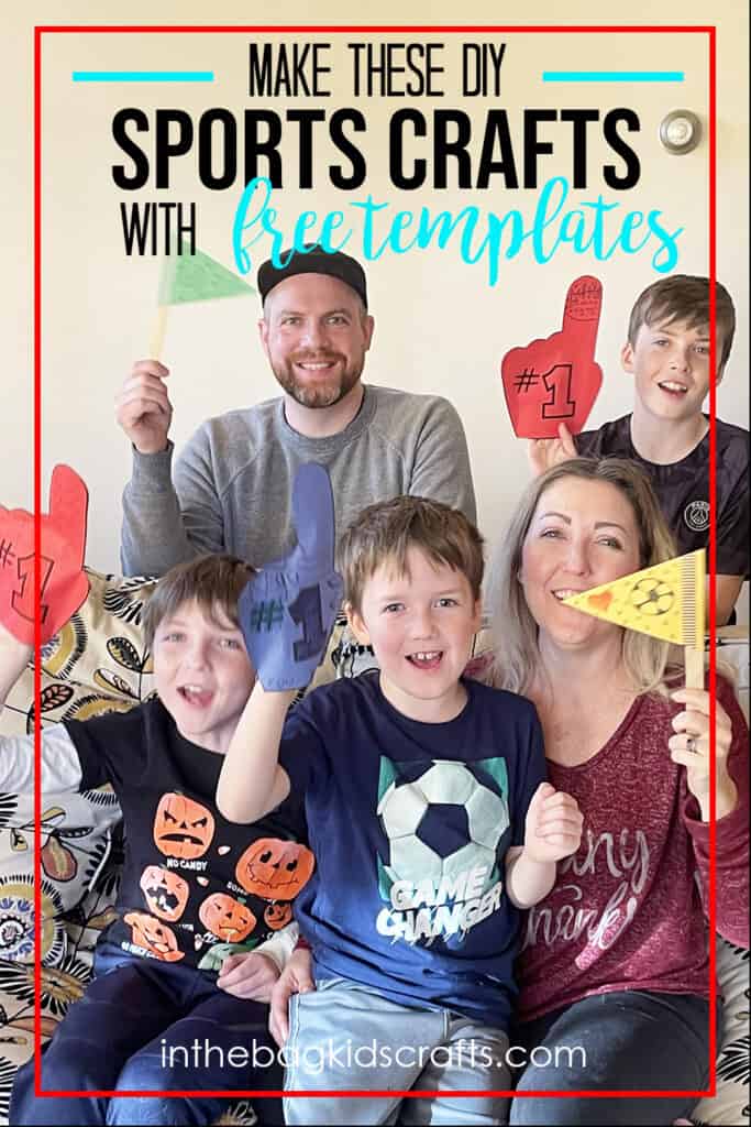 DIY Sports Crafts penants and foam fingers