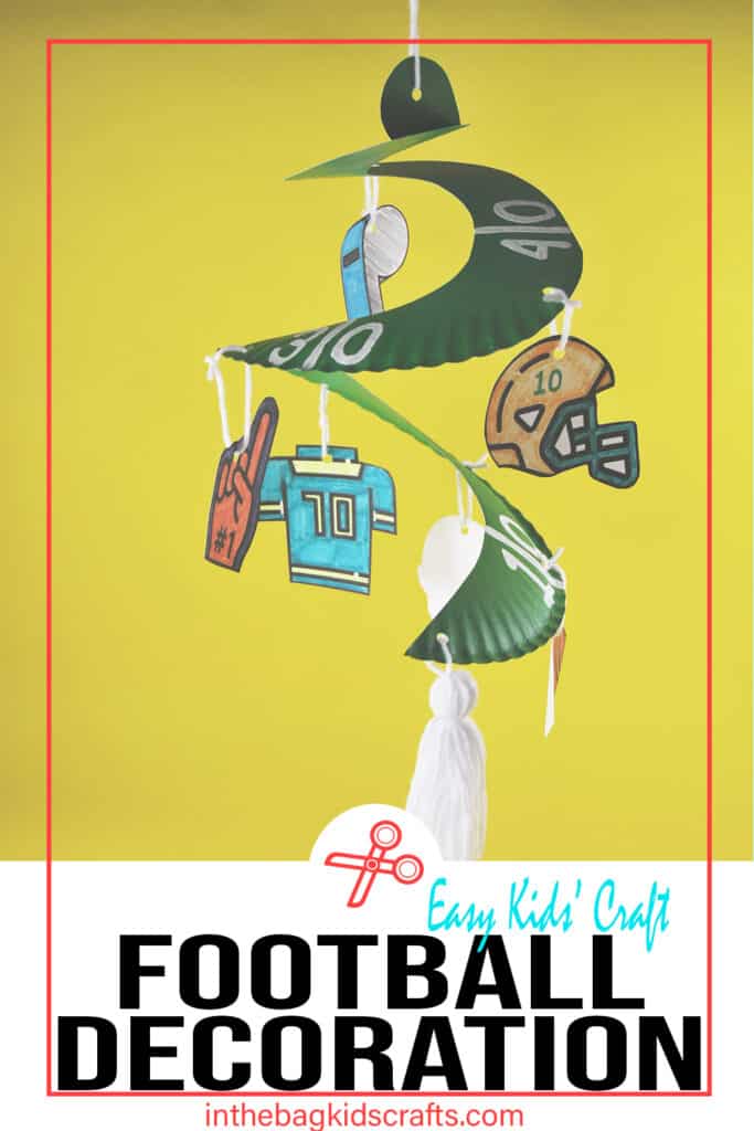 paper plate football craft for kids 