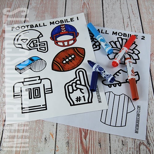 Football Decoration Mobile Printables 