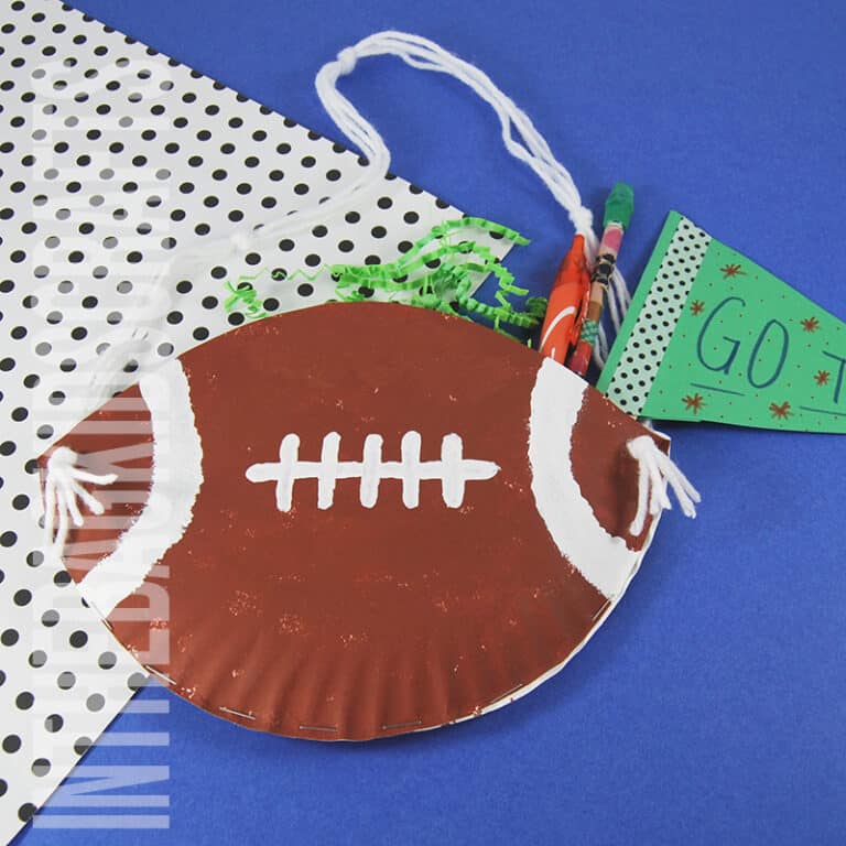 Paper Plate Football Craft for Kids
