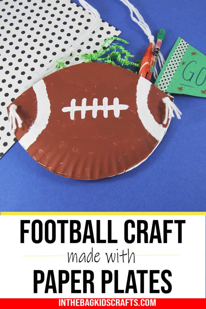 paper plate football craft for kids 
