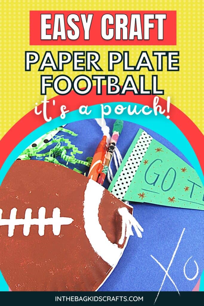 paper plate football craft for kids 