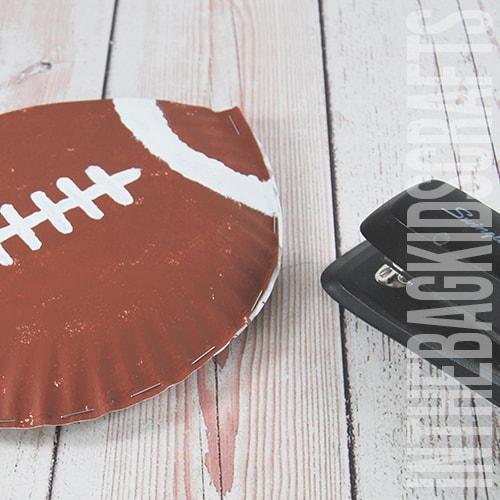 Paper Plate Football Craft for Kids Step 4