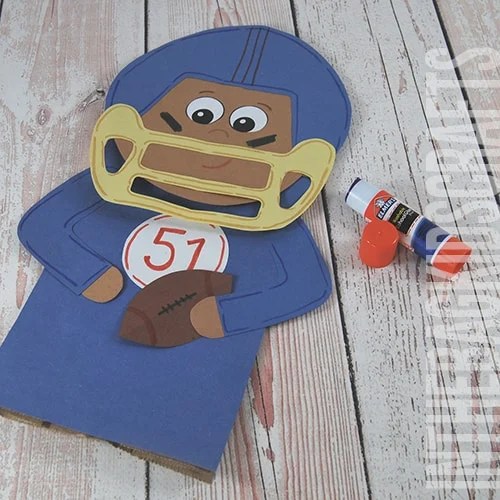 Football Craft Puppet for Kids STEP 4