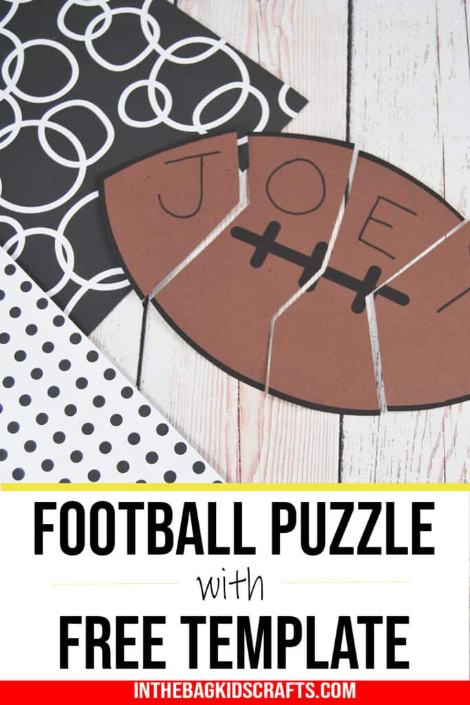 football activity for kids name puzzle 