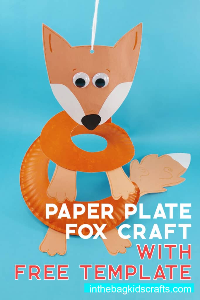 Paper Plate Fox Craft Mobile 
