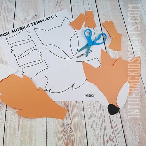 EASY FOX CRAFT USING THE TEMPLATE STEP 2